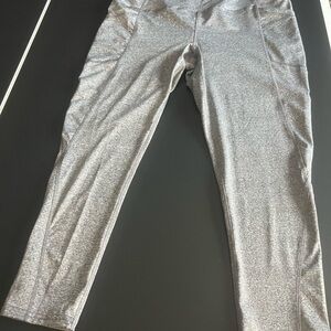 Women’s  Gray Workout Pants with Side pockets Size 1X